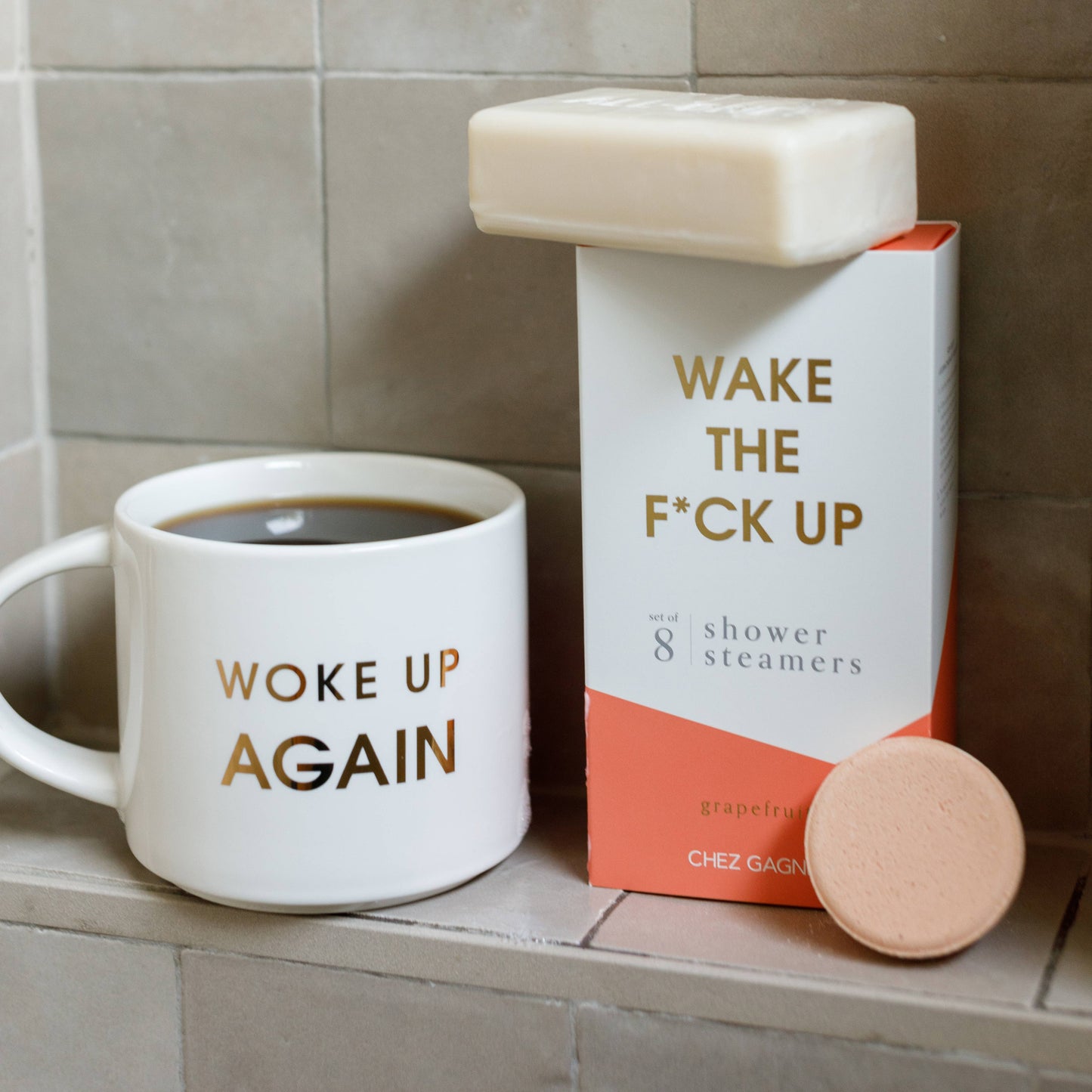Wake The F*ck Up Shower Steamers - Grapefruit - Set of 8 Tabs