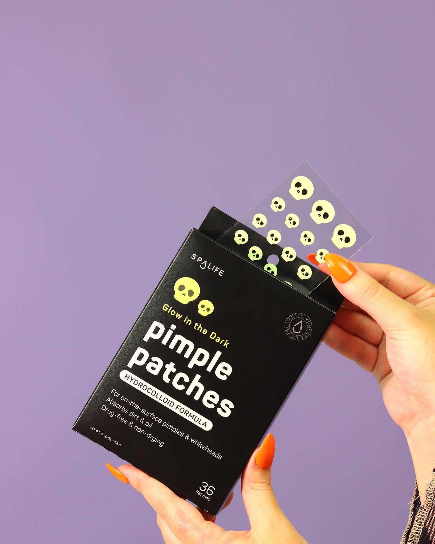 Glow in the Dark Skulls Halloween Pimple Patches