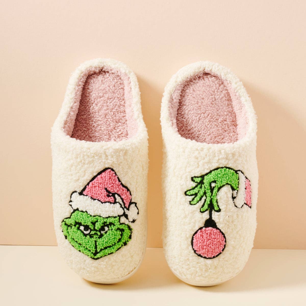 Whimsical Christmas Monster Home Slippers for Christmas Gift