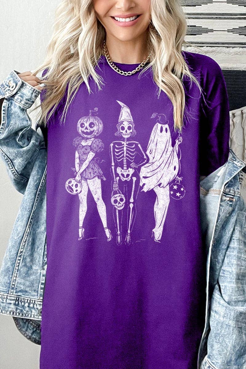 Skeleton Besties Graphic Heavy Cotton Tee