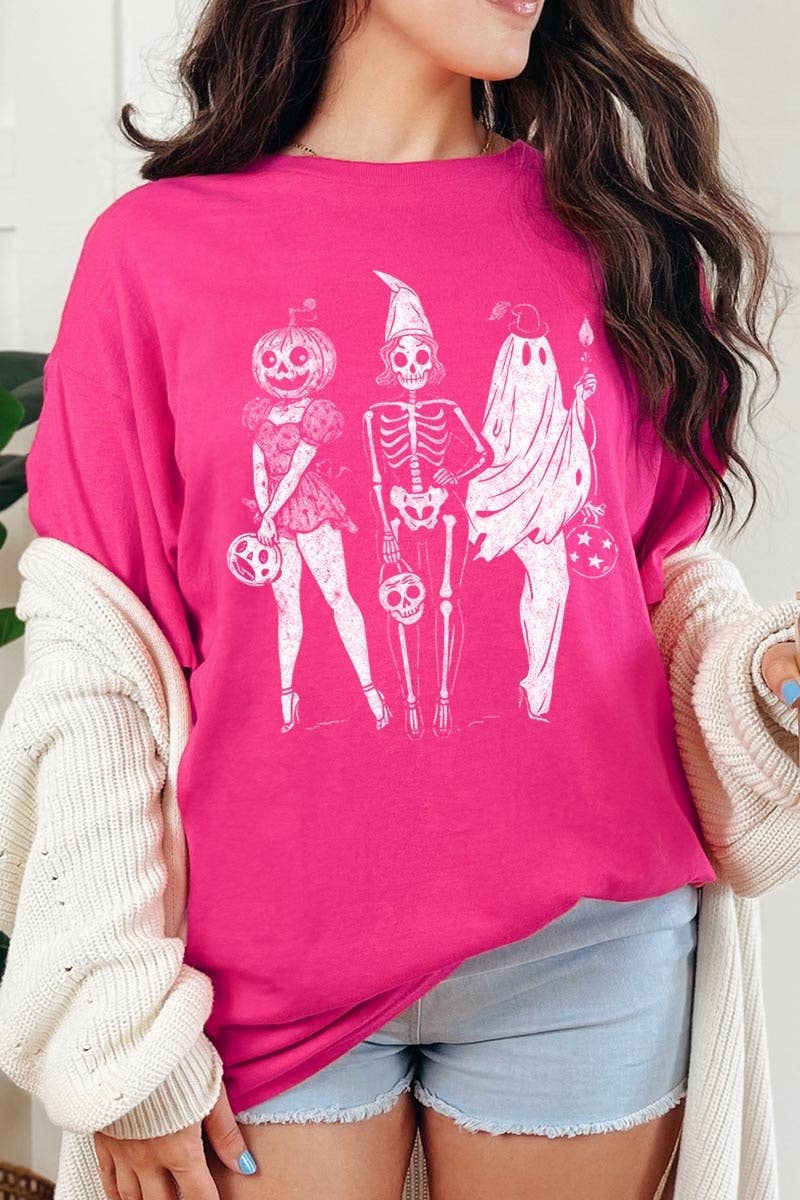 Skeleton Besties Graphic Heavy Cotton Tee
