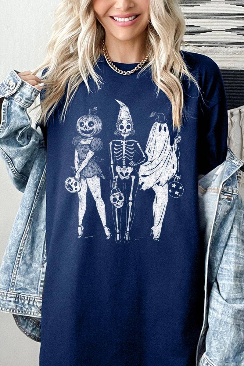 Skeleton Besties Graphic Heavy Cotton Tee