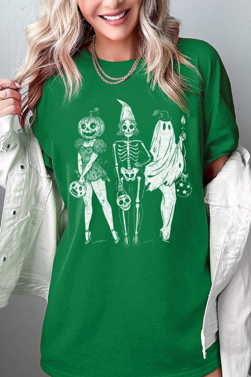 Skeleton Besties Graphic Heavy Cotton Tee