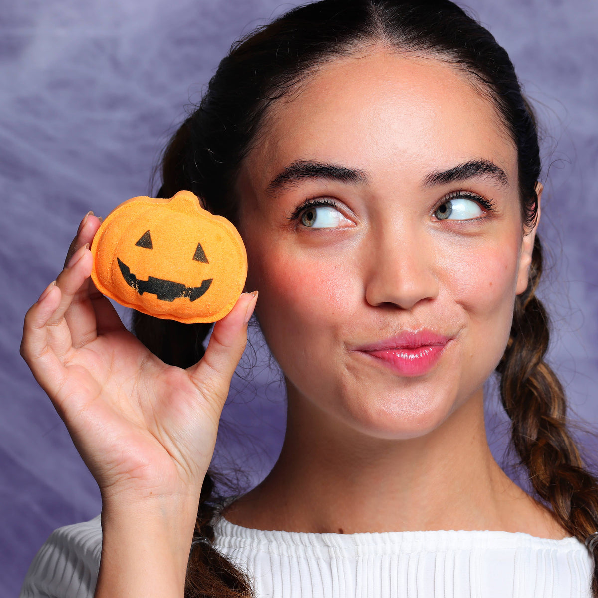 SpaLife Halloween Bath Bomb Bundle with Pumpkin Headband