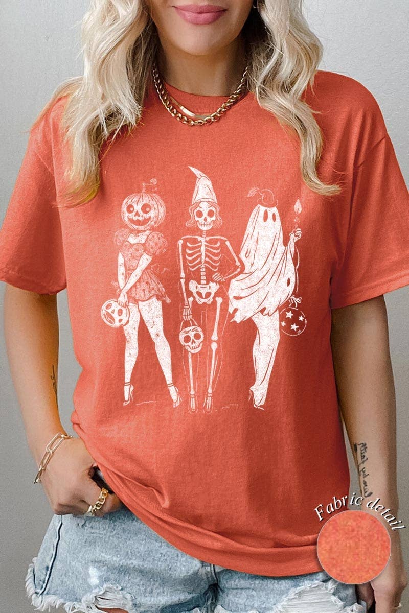Skeleton Besties Graphic Heavy Cotton Tee