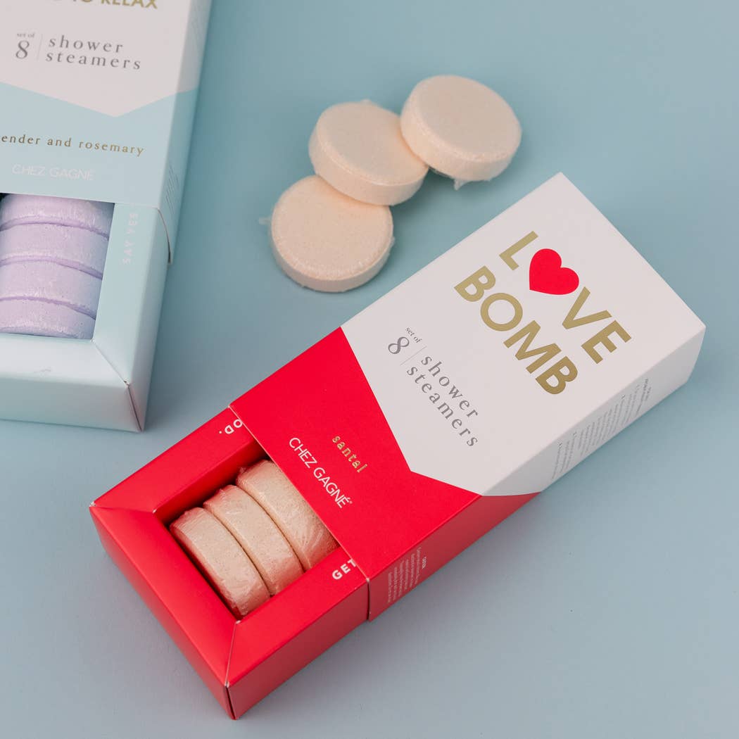 Love Bomb Shower Steamers - Santal - Set of 8 Tabs
