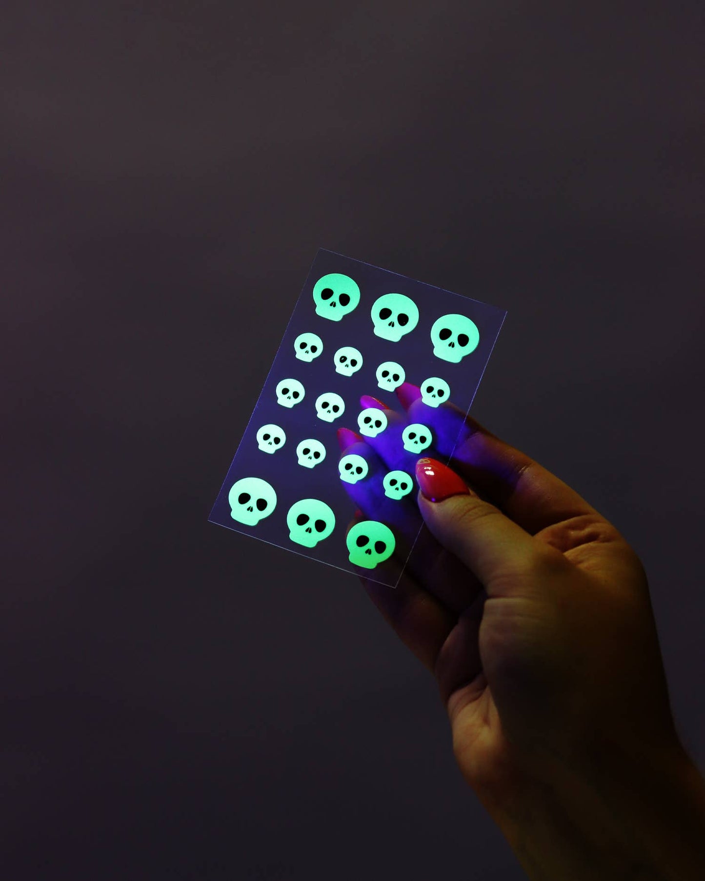 Glow in the Dark Skulls Halloween Pimple Patches