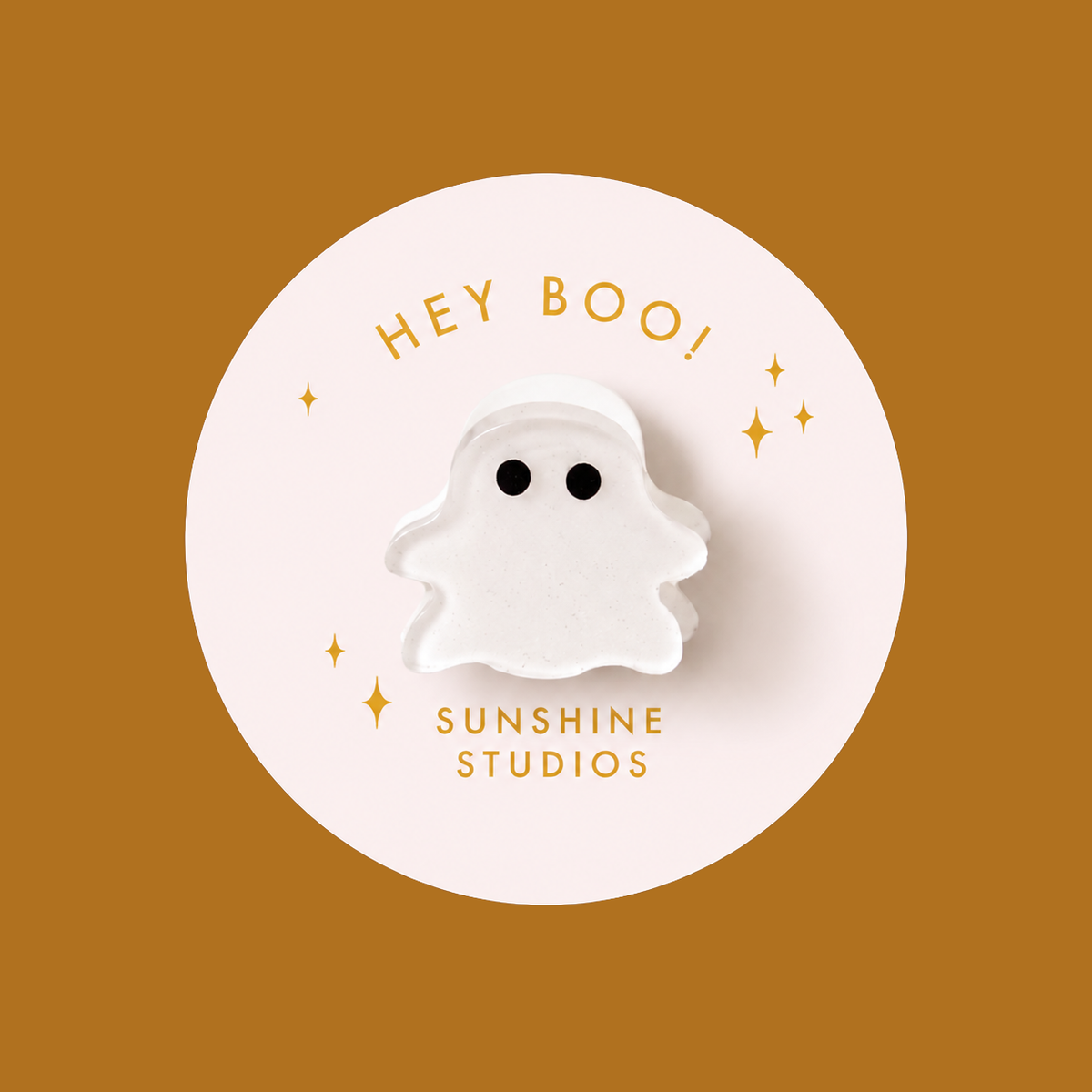 Hey Boo! Ghost Mini Hair Clip | Halloween
